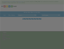 Tablet Screenshot of mydealpage.ie
